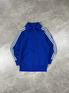 Adidas Vintage 80s Zip Cotton/Poly Size 3 Track Jacket Made in Yugoslavia - Picture 1 of 10