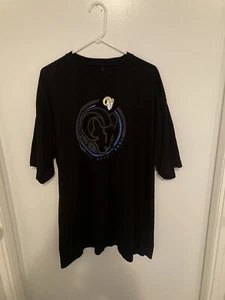 Men's Big and Tall Black Los Angeles Rams Color Pop T-shirt 2XL Tall - Picture 1 of 6