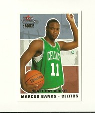 2003-04 Fleer Tradition Draft Day Rookie #273 Marcus Banks /375 RC Celtics UNLV
