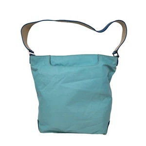 Tumi hellblaue Nylon Reise Schulter/Handtasche mit aquablauem Lederriemen - Bild 1 von 23