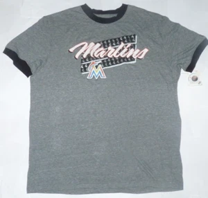NUEVA MLB Miami Marlins Béisbol Clásico Timbre Camiseta Hombres Tri Mezcla 2XL XXL NUEVA CON ETIQUETAS - Imagen 1 de 1