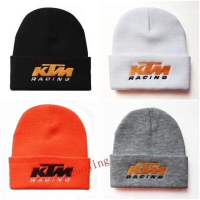 Women Men KTM Racing Beanie Motorcycle Sport Hat Knitted Cap Cuffed Knit Hat