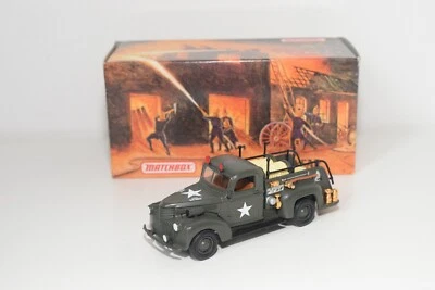 A56 1:43 MATCHBOX YESTERYEAR YYM35189 CHEVROLET ARMY FIRE TRUCK 1941 MIB - Immagine 1 di 4