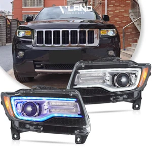 Faros proyectores LED COMPLETOS animación VLAND para Jeep Grand Cherokee 2011-2013 - Imagen 1 de 17