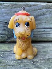 VTG Antique 1950’s Animal Delights Hand Painted 5" Dog Candle British Hong Kong