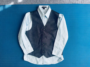 George Boys'  2-Piece Dress Shirt Vest size 7