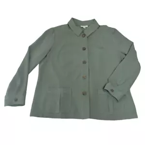 Appleseeds Button Up Blazer Jacket Sz 18 Green Lightweight Spring Classic Easter - Picture 1 of 6