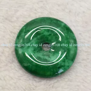 Colgante Donut Círculo Jadeíta Jade Verde Natural 30mm Amuleto de la Suerte AAA+ - Imagen 1 de 12