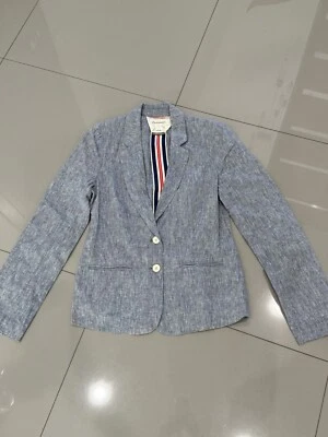 Куртка блейзер Anthropologie Cartonnier синяя морской вид размер 8 - Изображение 1 из 4