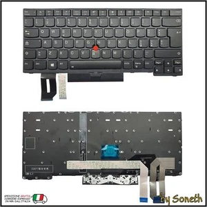 TASTIERA ITALIANA PER LENOVO THINKPAD YOGA L390 20NT NERA FRAME RETROILLUMINATA - Foto 1 di 3