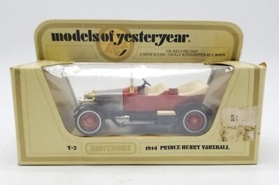 Matchbox Models of Yesteryear 1914 PRINCE HENRY VAUXHALL Y-2 Car New In Box 1978 - Image 1 of 4