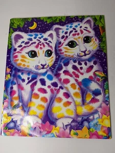 Lisa Frank Y2K Rainbow Leopard Cubs Sasha & Shanti Portfolio Folder 3 Prong - Picture 1 of 5