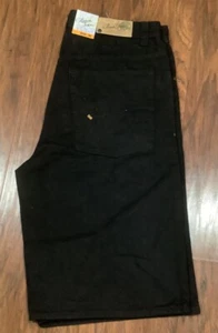 Vintage Clench Jeans Linen Cotton Denim Shorts 36X13 Baggy Style - Picture 1 of 6