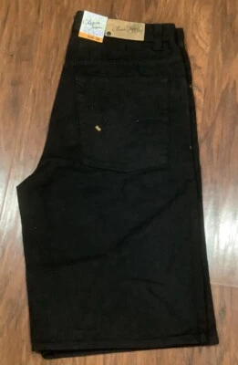 Pantalones Cortos Vaqueros Vintage Clench Lino Algodón Denim 36X13 Estilo Suelto Foto 1 de 4