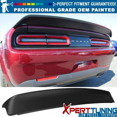 Fits 08-23 Dodge Challenger Trunk Spoiler W/O Camera Hole ABS - Painted Color Foto 1 de 4