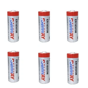 6PCS for Fanso ER18505M 3.6V A Battery 3500mAh Non-rechargeable Battery - Picture 1 of 6