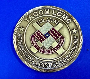 TACOM LCMC Logo ACQUISITION-LOGISTICS-TECHNOLOGY U.S. Army Challenge Coin - Picture 1 of 11