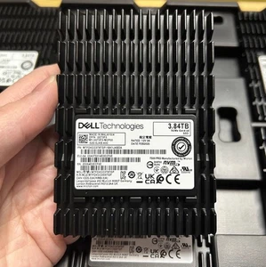 DELL MICRON 7500 PRO 3.84TB U.2 NVMe Gen4 x4 MTFDKCC3T8TGP 0GT3F3 GT3F3 SSD - Picture 1 of 4