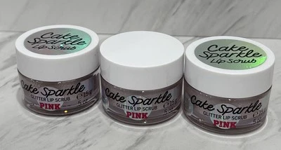3 Victoria's Secret PINK Cake Sparkle Lip Scrub 0.5 oz - Изображение 1 из 2