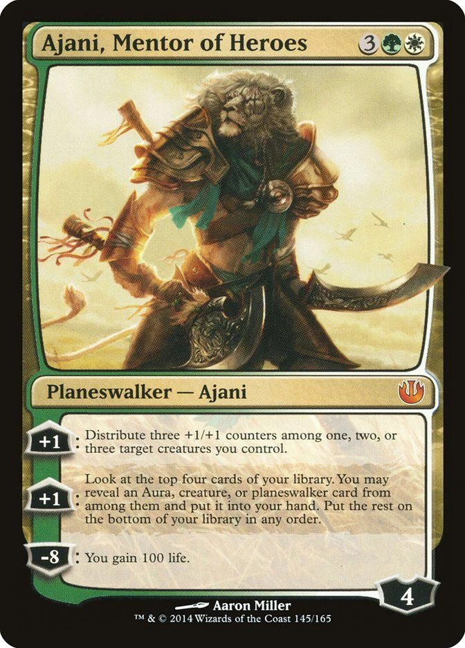 Ajani, Mentor of Heroes [Journey into Nyx] Lightly Played - Image 1 of 1