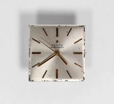 Zenith 2532 PC Movement Square Dial Hands Working Very Clean AS IS - Image 1 of 2