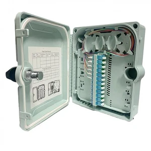 Fiber Optic Wall Mount or Pole Mount Enclosure for Indoor or Outdoor Fiber - Afbeelding 1 van 8