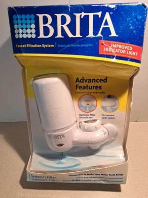 Brita FF-100 Faucet Filtration System White 2006 Model With Filter And Indicator - Image 1 of 4