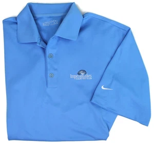 Nike Imperial Lakes Golf & Country Club Palmetto Florida Blue Polo Shirt Men's L - Picture 1 of 21