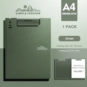 with Metal clip Verhical Plate Clamp Waterproof Clipboard Students - Photo 1/24