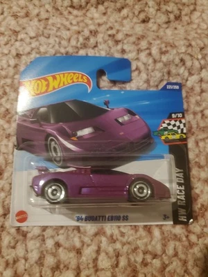 Hot Wheels 94 Bugatti EB110 SS Hw Race Day Short Card - Image 1 of 4