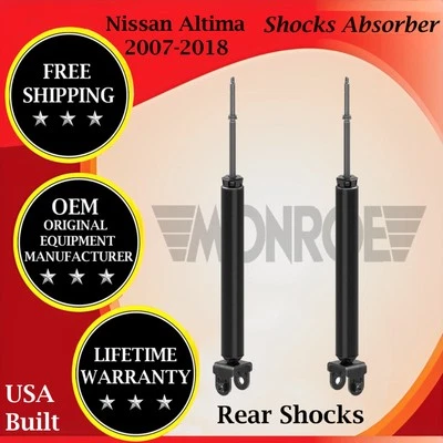 Amortiguadores traseros Monroe genuinos OEM para Nissan Altima 2007-2018 garantía de por vida Foto 1 de 4