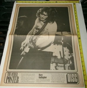 RORY GALLAGHER Vintage Double Sided 1973 Poster 16 1/2 X 23 Inches OLIVIA JOHN - Picture 1 of 3