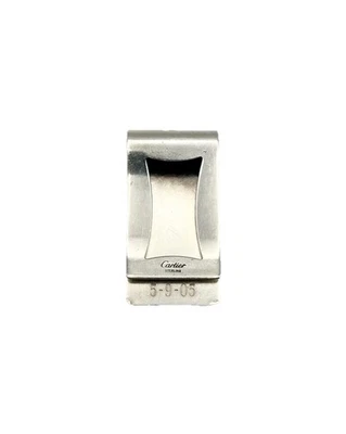 Signature Cartier “MEB” “5•9•05” Custom Sterling Silver Money Clip | 20.2g - Image 1 of 4