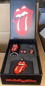 ROLLING STONES/Confezione Regalo - FIASCHETTA/PORTACHIAVI/VETRO SHOT NOS - Foto 1 di 6