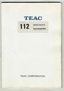 TEAC - 112 SERVICE MANUAL ORIGINAL BOOK 1991 - Imagen 1 de 1