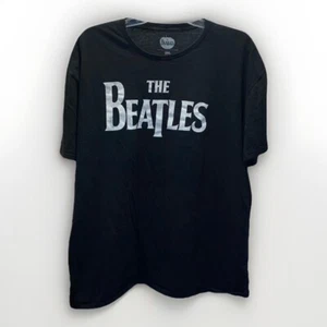The Beatles T-Shirt Uomo Taglia 2XL Manica Corta Girocollo Logo Nero - Foto 1 di 4