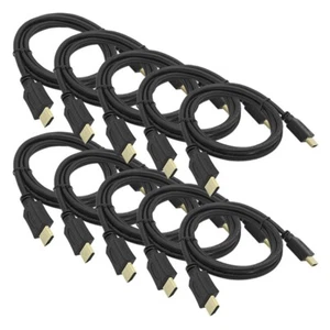 10x 1,5 m HDMI Kabel 2160p HD 4K vergoldet Ethernet High Speed UHD TV Sat Dolby - Bild 1 von 4