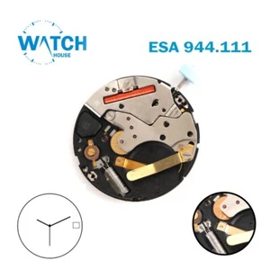 ESA 944.111 Watch Movement SWISS🇨🇭 Made Black Date Disk at 3 - Picture 1 of 2