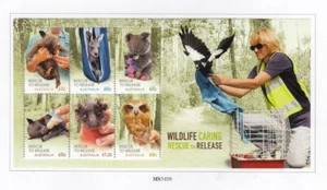 AUSTRALIA # 3366a,3367-3371+b,3372-3377 VF-MH CUIDADO DE VIDA SILVESTRE SS+ S. ADH+ CV $44 - Imagen 1 de 1