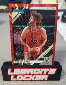 2019-20 Panini Donruss Press Proof Red Laser #34 Robin Lopez /99 Bulls Bucks - Picture 1 of 2