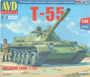 1:43 T 55 Tank Military NVA CA GDR Russian Tank Warsaw Pact Kit Original Packaging NEW - Picture 1 of 9