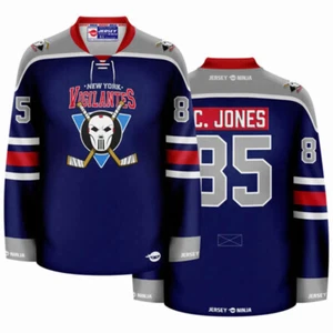New York Vigilantes Casey Jones Hockey Jersey - Picture 1 of 16