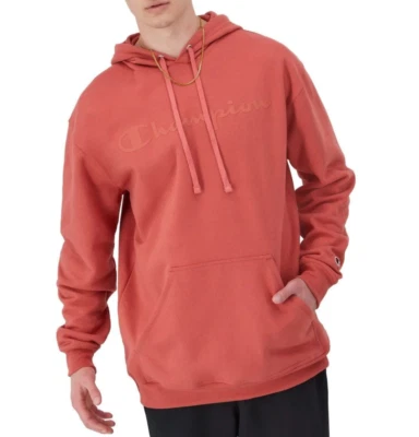 Champion Men's Power Blend Graphic Hoodie Sweatshirt Sweater Sz 2XL Picante Pink - Image 1 of 4