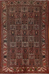 Semi-Antique Geometric Bakhtiari Area Rug Wool Hand-knotted Tribal Carpet 7'x10' - Picture 1 of 12