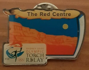 2000 Sydney Olympics Torch Relay Pin Vintage. The Red Centre. Free postage. - Picture 1 of 2
