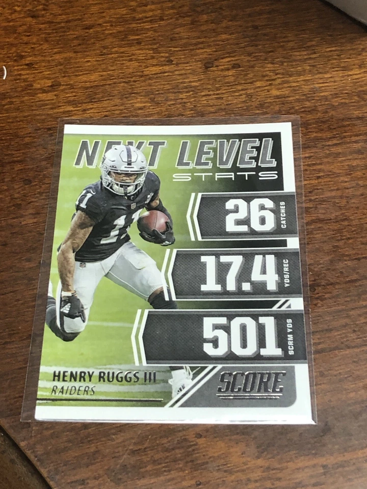 2021 Score Football Next Level Stats Henry Ruggs III Las Vegas Raiders #NL25 B31 - Image 1 of 1