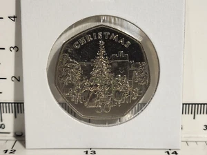(L1053) 50p Isola di Man 1982 - Albero di Natale - Foto 1 di 2