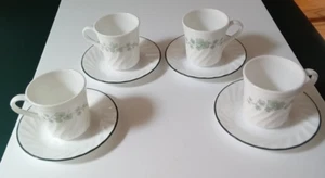 Juego de 4 tazas de café con platillos Corning Corelle Ivy Callaway patrón - Imagen 1 de 7