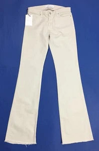 Iro Jeans Womens New Flared Leg Bootcut W28 Size 42 Chalk Chalk Luxury T3866 - Picture 1 of 12