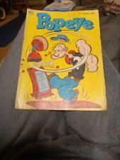Popeye #21 September 1952 Dell Golden Age Cartoon Comics Punching Bag Cover